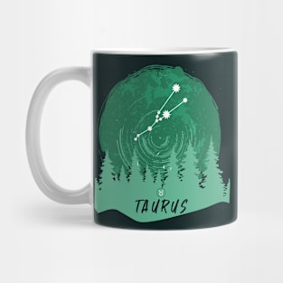 Retro Taurus Zodiac Sign // Proud Taurus Astrology Mug